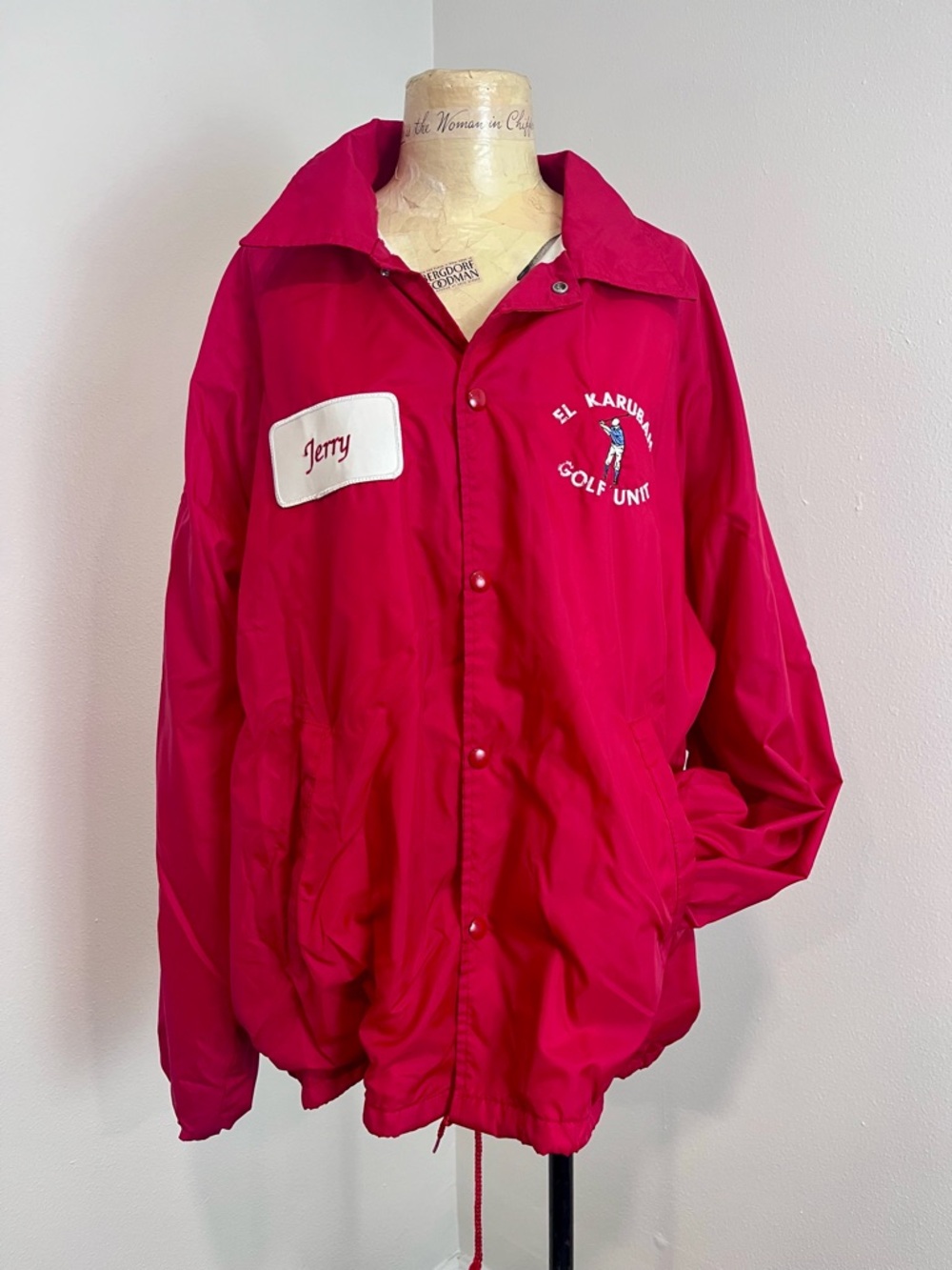 VTG 2000s El Karubah “Jerry” Golf Unit Red Windbreaker